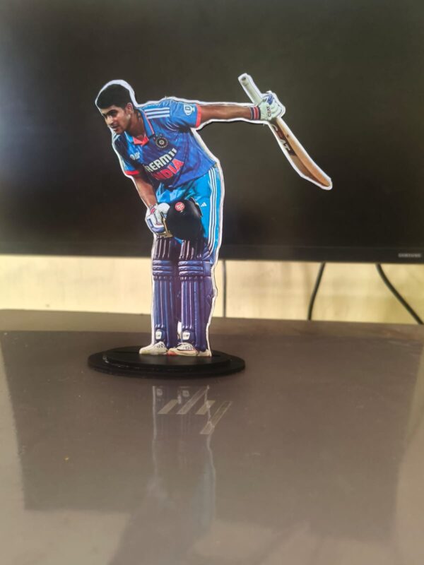 Personalized Cricket Player Miniature Standee - Image 3