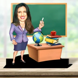 Personalized Caricature Gift for Teacher
