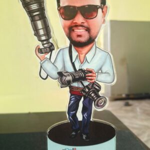 Personalized Photographer Caricature – Unique Gift for Photography Lovers