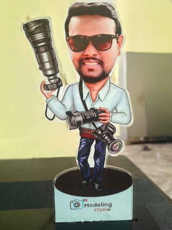 Personalized Photographer Caricature – Unique Gift for Photography Lovers