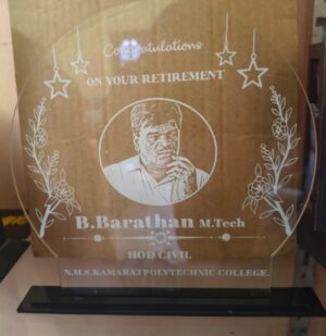 Personalized Thank You For Memories Engraved Acrylic Photo Frame Gift For Retirement