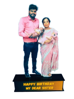 Personalized Birthday Acrylic Photo Standee | Custom Couple Photo Gift